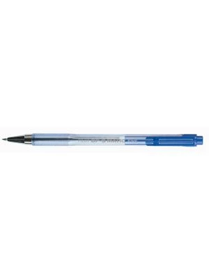 Guľôčkové pero, 0,27 mm, stláčací mechanizmus, priehľadné telo, PILOT 