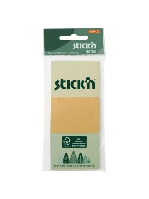 Samolepiaci bloček 38x51mm mix pastelových farieb 3x100 lístkov