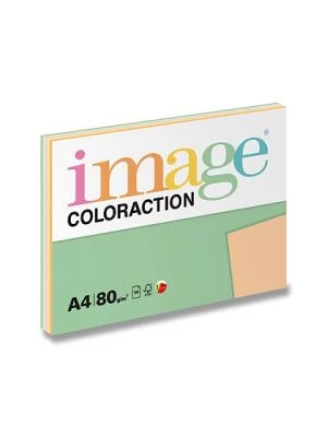Kancelársky papier Coloraction 100listov 80g mix 5 pastelovýchh farieb