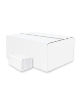 Papierové utierky do zásobníka ZZ biele 2vrstvové  23x21cm (3000ks)