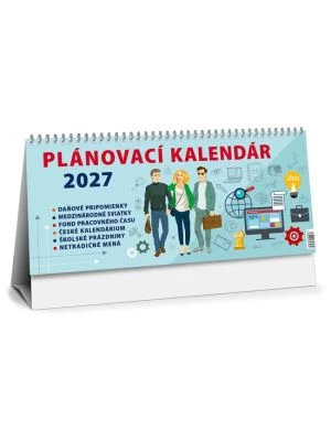 Stolový kalendár stĺpcový 30 x 14 cm - Plánovací MAXI 2027