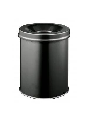 Kôš oceľový protipožiarny 15l čierny