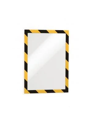 Samolepiaci Duraframe Security A4, žlto-čierny, bal.2 ks