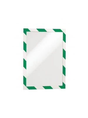 Samolepiaci Duraframe Security A4, zeleno-biely, bal.2 ks