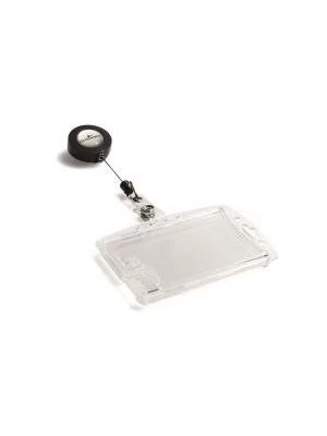 Visačka na 2 plastové karty s kotúčom DURABLE 90x54mm 10ks