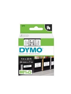 Samolepiaca páska Dymo D1 24 mm biela/čierna
