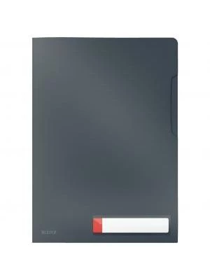 Obal L pevný Leitz Cosy A4 200mic zamatový šedý 3 ks