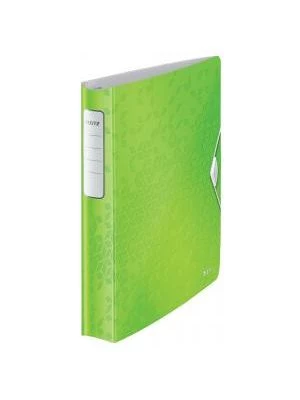 Zakladač 4-krúžkový Leitz Active WOW celoplastový 5,2cm metalický zelený