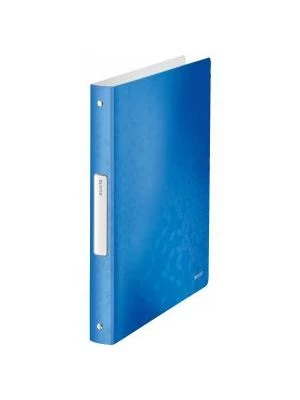 Zakladač 4-krúžkový Leitz WOW celoplastový 2,57cm metalický modrý
