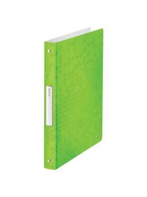 Zakladač 4-krúžkový Leitz WOW celoplastový 2,57cm metalický zelený