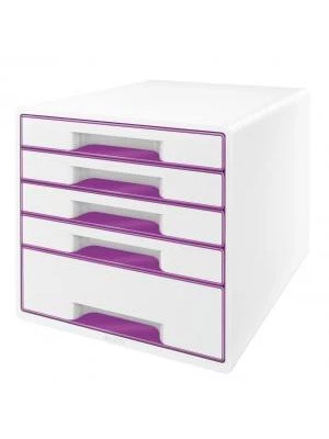 Zásuvkový box Leitz WOW purpurový