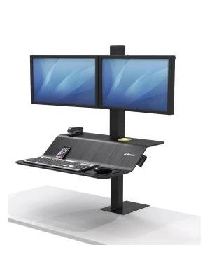 Polohovateľný stojan Sit-Stand Lotus VE pre 2 monitory