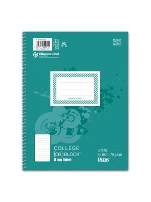 Blok College Format Werk Ursus Basic A5 80 listov linajkový 70g