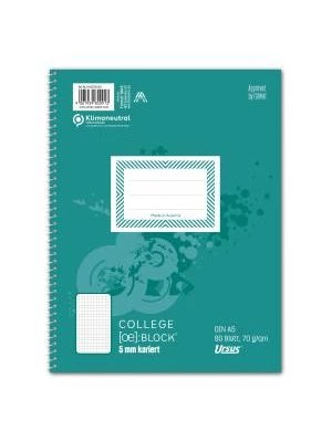 Blok College Format Werk Ursus Basic A5 80 listov štvorčekový 70g
