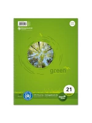 Blok College Format Werk Ursus Green A4 80 listov linajkový 70g recyklovaný