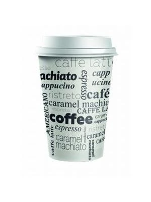 Plastové viečko biele 62 mm `Coffee to go` 100ks
