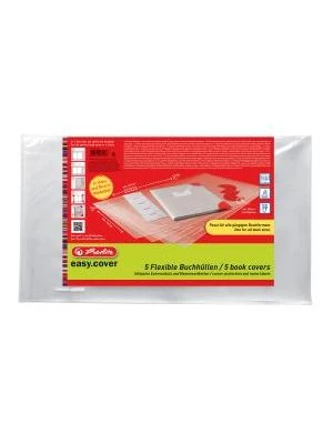 Obal na zošit Herlitz easy cover prispôsobivý 5 ks v balení, sáčok