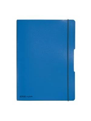 Zošit Herlitz my.book Flex A4 2x40 listov linajkový štvorčekový PP modrý