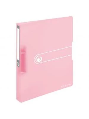 Zakladač 2-krúžkový Herlitz PP 2,5cm transparentný rose