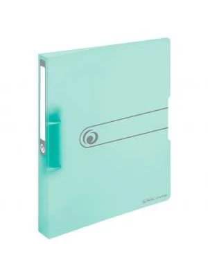 Zakladač 2-krúžkový Herlitz PP 2,5cm transparentný mint