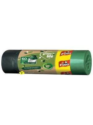 Vrecia zaťahovacie FINO Green Life  Easy 60 ℓ, 27 mic., 63 x 72 cm (10 ks)