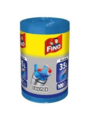 Vrecia zaväzovacie FINO Easy pack 35 ℓ, 15 mic., 50 x 64 cm, modré (100 ks)