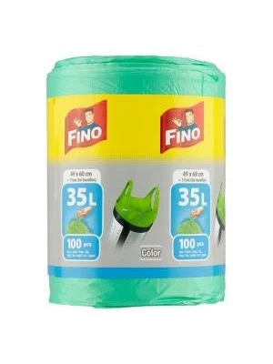 Vrecia zaväzovacie FINO Color 35 ℓ, 8 mic., 49 x 60 cm, zelené (100 ks)