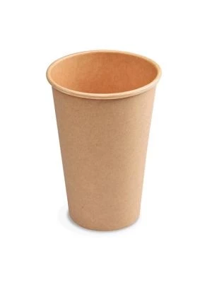Papierový pohár kraft Ø80mm 330ml `ML: 0,3L/10oz` 50 ks