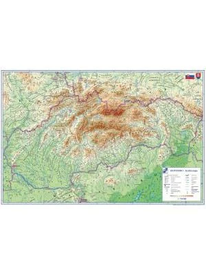 Podložka na stôl KARTON PP s mapou Slovenska 40x60cm