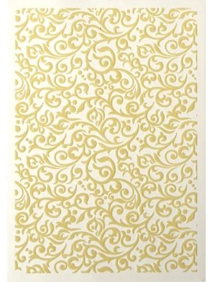 Galeria Papieru ozdobný papír Flock tmavě béžová 220g, 5ks