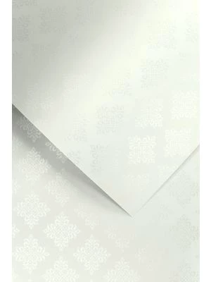 Galeria Papieru ozdobný papír Glamour bílá 230g, 20ks