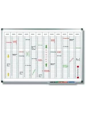 Plánovacia tabuľa ročná PREMIUM vertikálna 60x90 cm