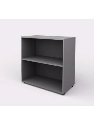 Skriňa otvorená nízka 1 polica Lenza Wels, 79,8x80x40,4cm, sivá