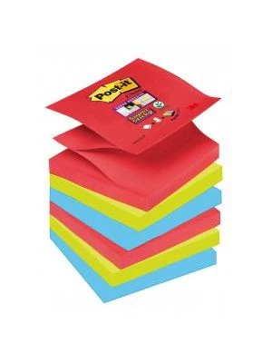 Z-bločky Post-it Super Sticky `Bora Bora` 76x76mm, 6 bločkov po 90 lístkov