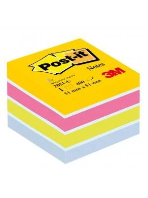 Bloček kocka Post-it 51x51 mini mix farieb