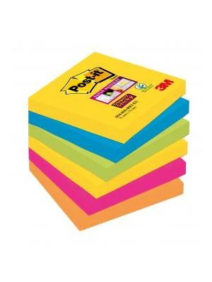 Bločky Post-it Super Sticky `Rio de Janeiro/ Carnival 76x76mm 6 bločkov po 90 lístkov