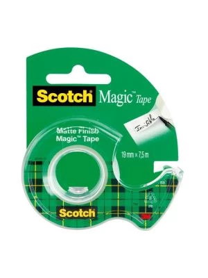 Lepiaca páska Scotch Magic neviditeľná popisovateľná 19 mm x 7,5 m s dispenzorom