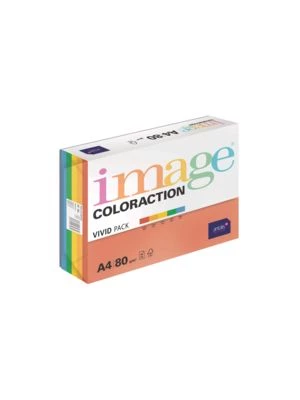 Kancelársky papier Coloraction 100 listov 80g mix 5 intenzívnych farieb