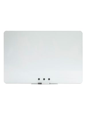 Biela bezrámová magnetická tabuľa Qboard 117 x 87 cm