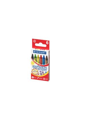 Voskovky Centropen 9530/6  okrúhle, priemer 8mm, vyprateľné, žiarivé farby