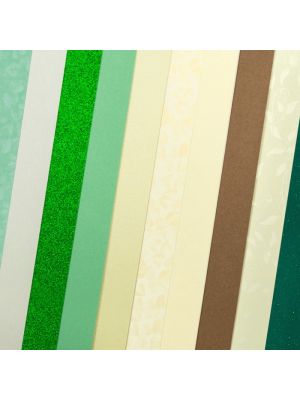 Galeria Papieru sada Elegantní zelená 210-250g, 10ks