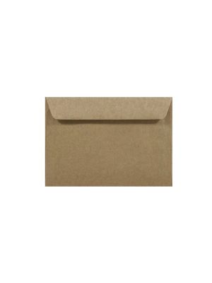 Obálky C6 EKO Kraft 100g tmavě béžová rovná klopa, 10ks
