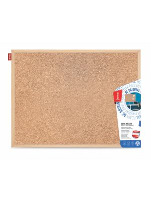 Korková tabule MEMOBE 90x60cm dřevěný rám 10ks