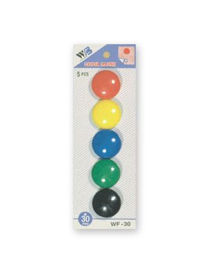 sada magnetů WF mix průměr 30mm, 5ks