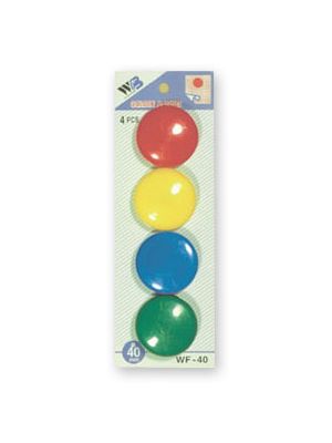sada magnetů WF mix průměr 40mm, 4ks