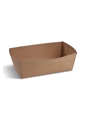 Papierová miska (FSC Mix) nepremastiteľná kraft 165 x 90 x 60 mm 1000ml [100 ks]