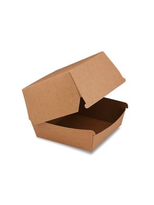 Burger box (PAP FSC Mix) nepremastiteľný kraft 110 x 110 x 90 mm [50 ks]
