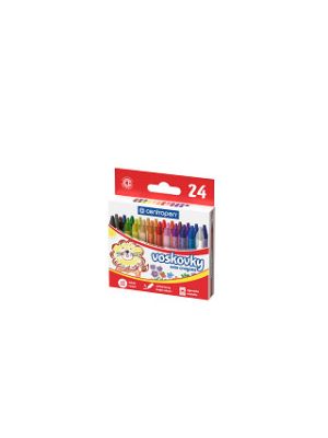 Voskovky Centropen 9530/24 okrúhle, priemer 8mm, vyprateľné, žiarivé farby