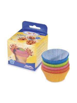 Cukrárenský košíček (PAP) farebný mix Ø50 x 30 mm [100 ks]