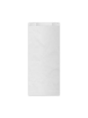 Papierové vrecko s bočným skladom biele 15+7 x 35 cm `2,5kg` [100 ks]